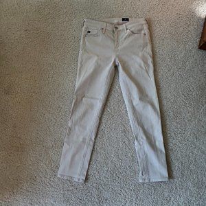 AG Adriano Goldschmied Tan Prima Crop Jeans- size 25